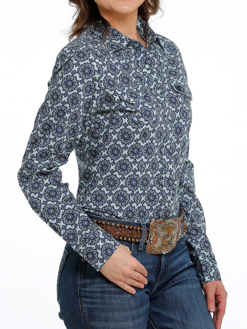Cinch Printed Western Snap Shirt